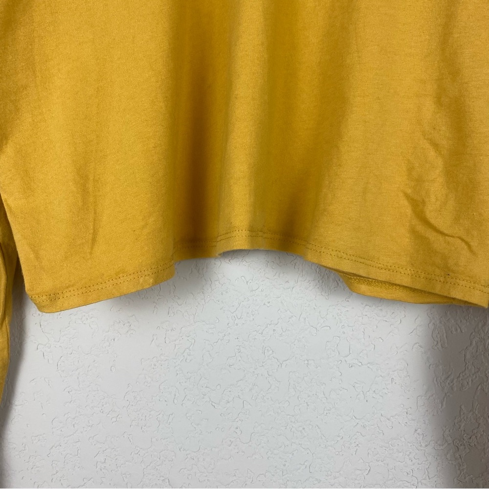 Local Lab Yellow Graphic Crop Top - Picture 4 of 8